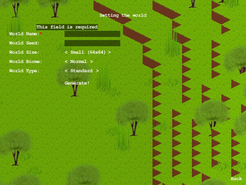 World Name field shows hint when it is hovered by mouse