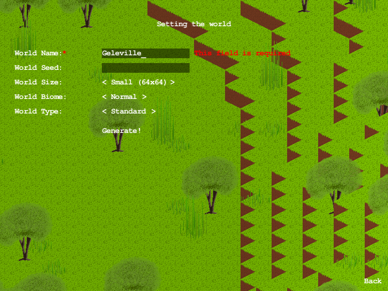 I am going to call the new world 'Geleville'